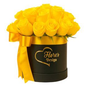 Box de 24 rosas amarillas
