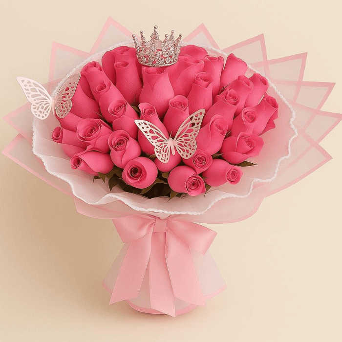 Ramo de rosas rosadas